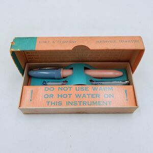 Eisele & Company Eco SAF-T-TIP Baby Thermometer Pink Blue Case